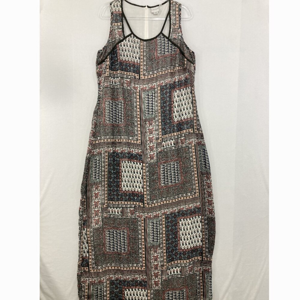 Junarose‎ size 14 Multicolor Patchwork Boho Print… - image 1